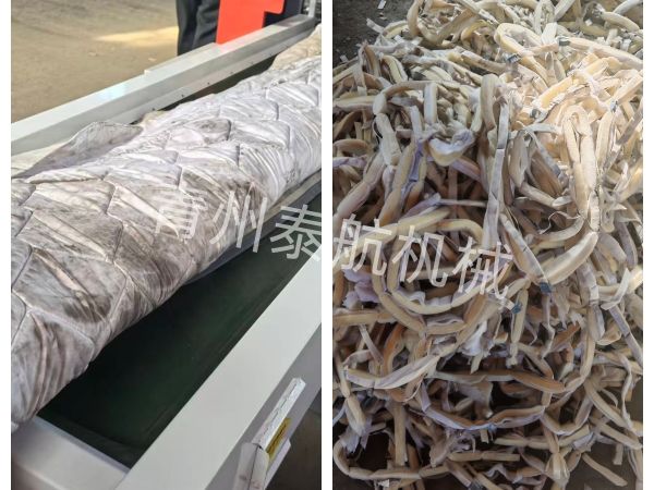 棉被芯切條效果對(duì)比